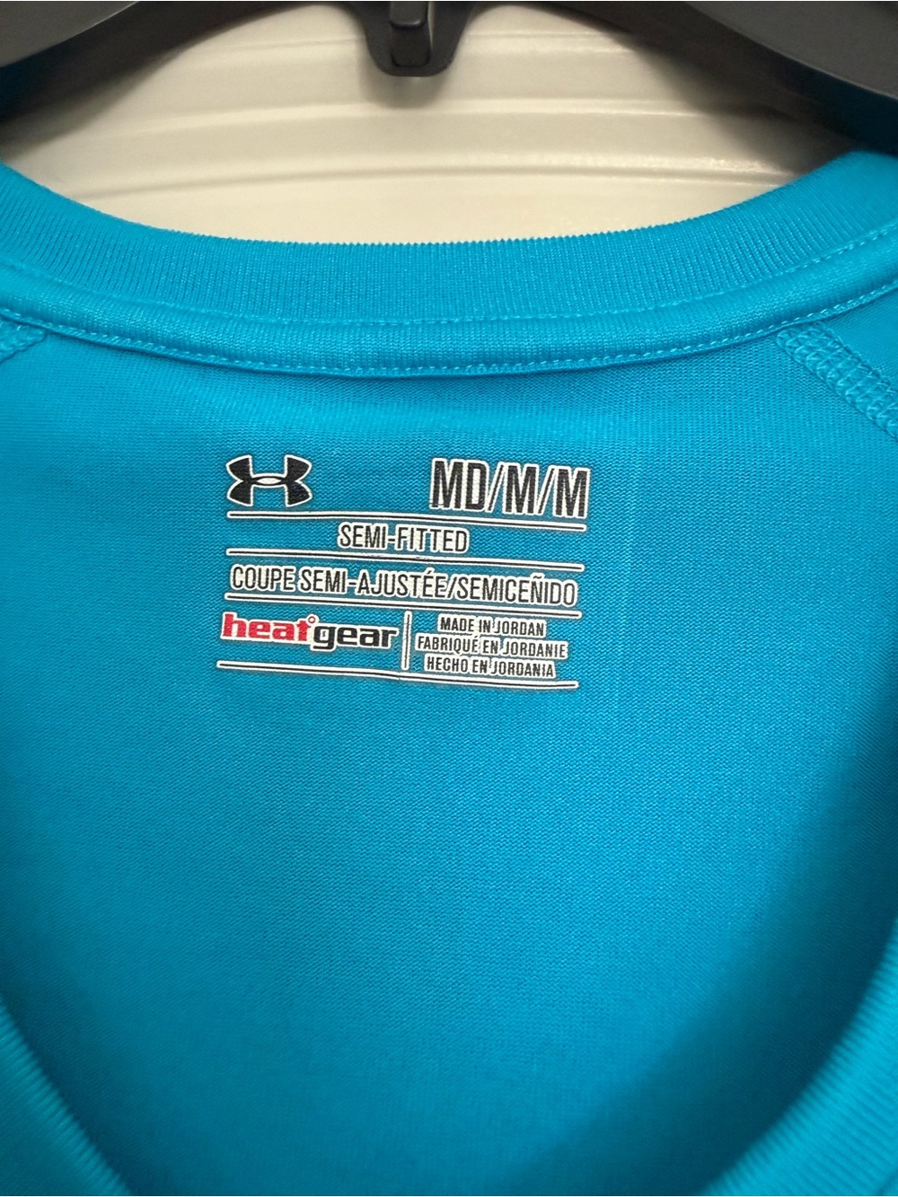 Under Armour Women's Long-Sleeve V-Neck Performance Top - Turquoise Blue - Picture 2 of 2